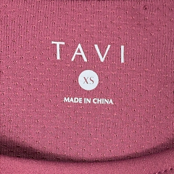 NWT Tavi Pleated Bra Tank Athletic Garnet Cabernet Maroon Sz XS - Picture 8 of 15